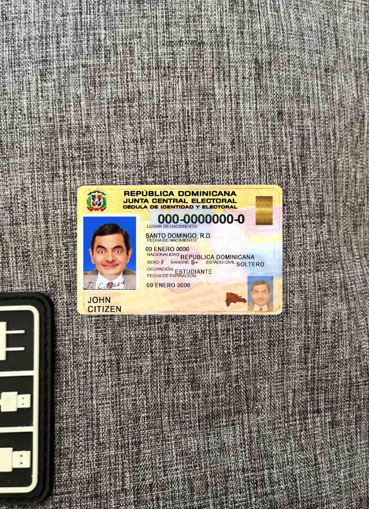 Dominican Republic ID photolook FRONT PSD template